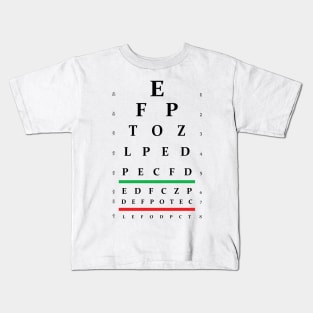 Eye Chart Kids T-Shirt